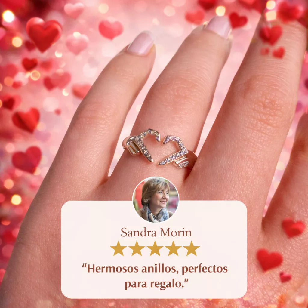 💍 1 + 1 GRATIS – Anillo Amor Eterno ❤️ San Valentín