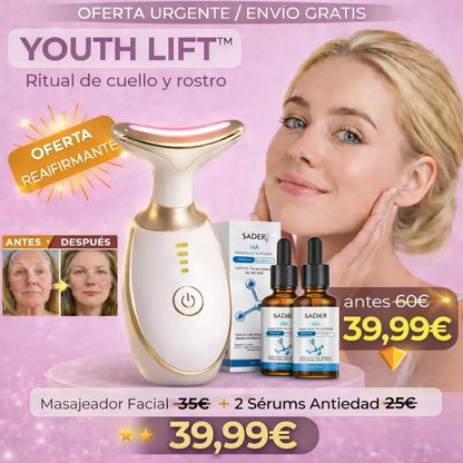YOUTH LIFT– Masajeador Facial + 2 Sérums Antiedad