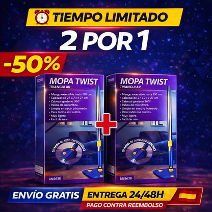 2 MOPAS 360° + 4 PAÑOS MICROFIBRA GRATIS