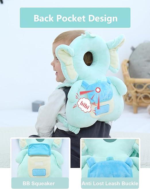 BabyProtect™ Antigolpes azul elefante